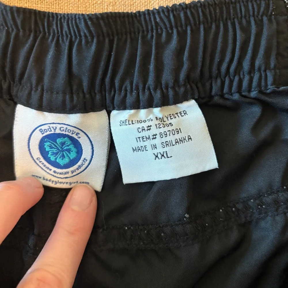 Body Glove Board Shorts XXL Polyester Black Surf Beach Gorpcore Swim Trunks
